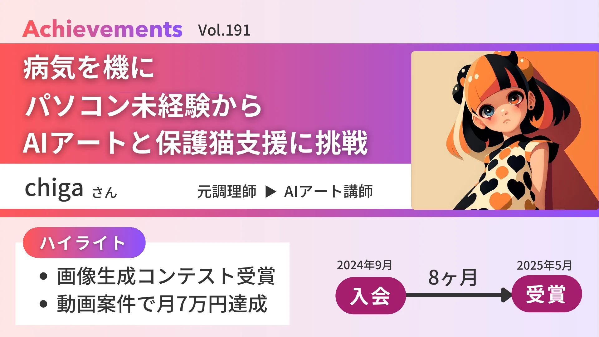パソコン未経験からAIアート講師へ進んだ事例