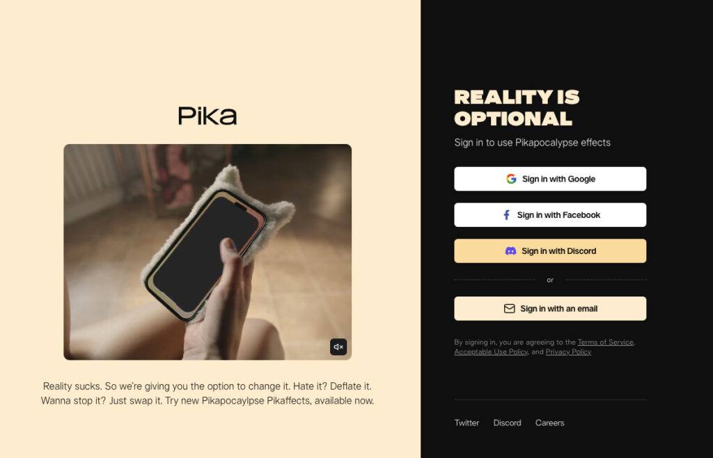 Pikaの公式サイト