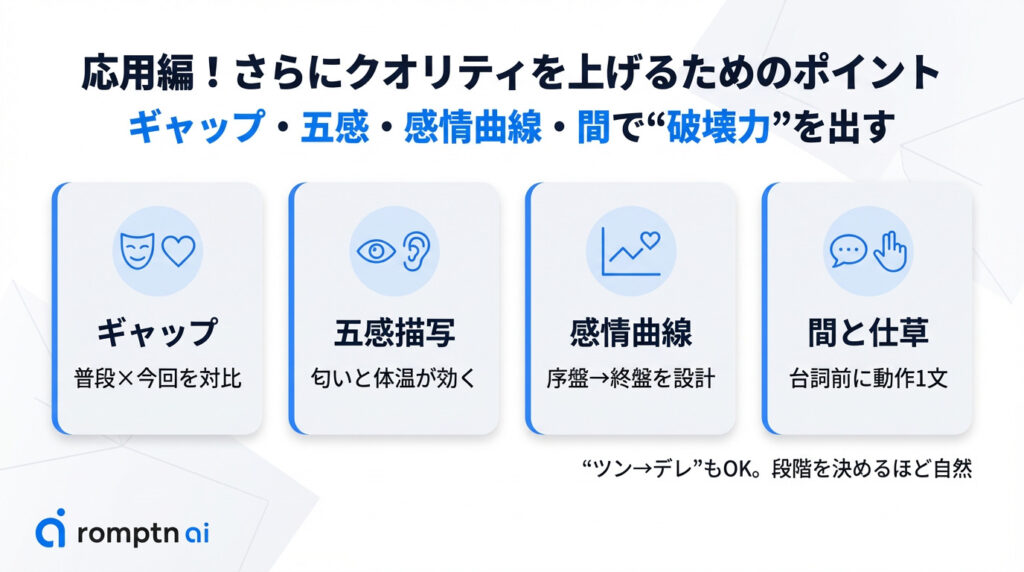 応用編！さらにクオリティを上げるためのポイント