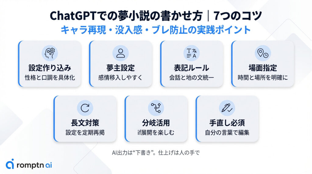 ChatGPTでの夢小説の書かせ方｜7つのコツ