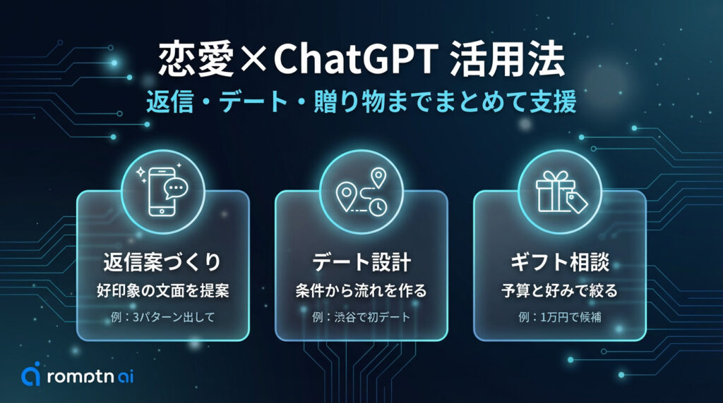 恋愛相談に関連するChatGPTの活用方法