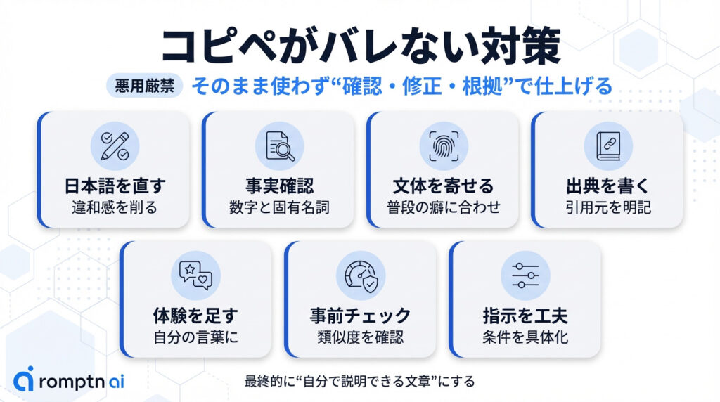 ChatGPTのコピペがバレないようにする方法