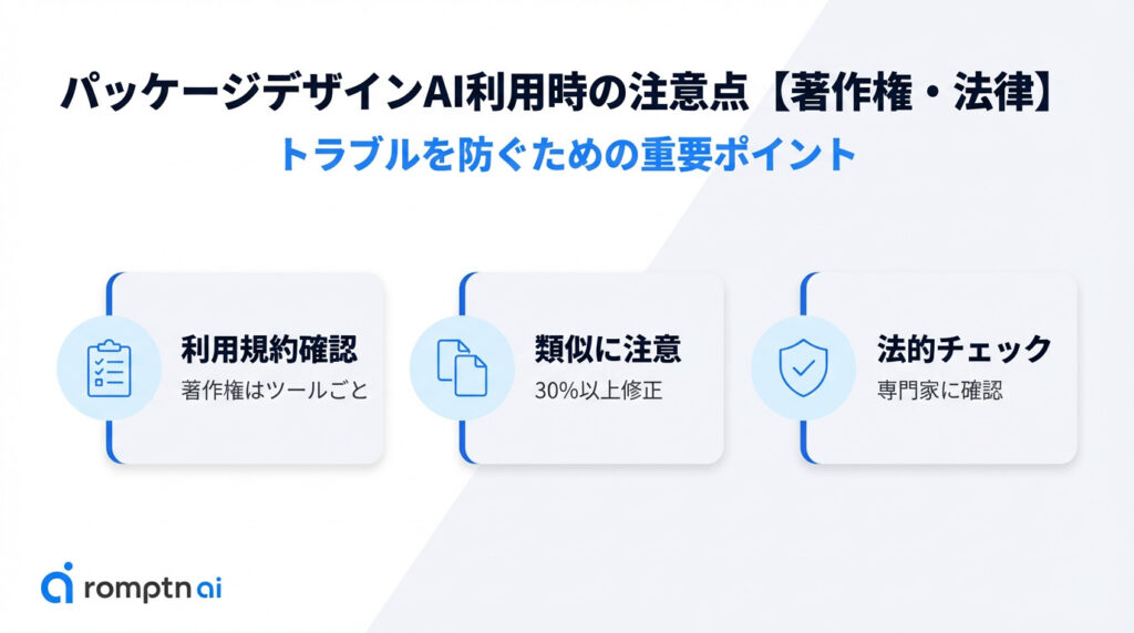 パッケージデザインAI利用時の注意点