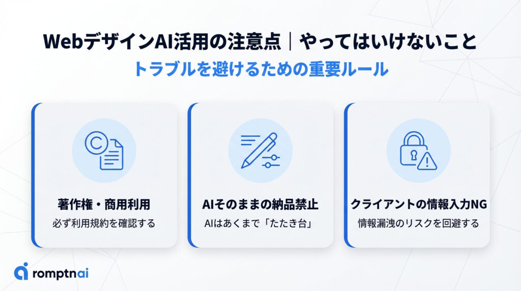 WebデザインAI活用の注意点