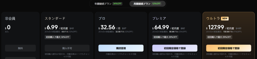 月額料金の画像