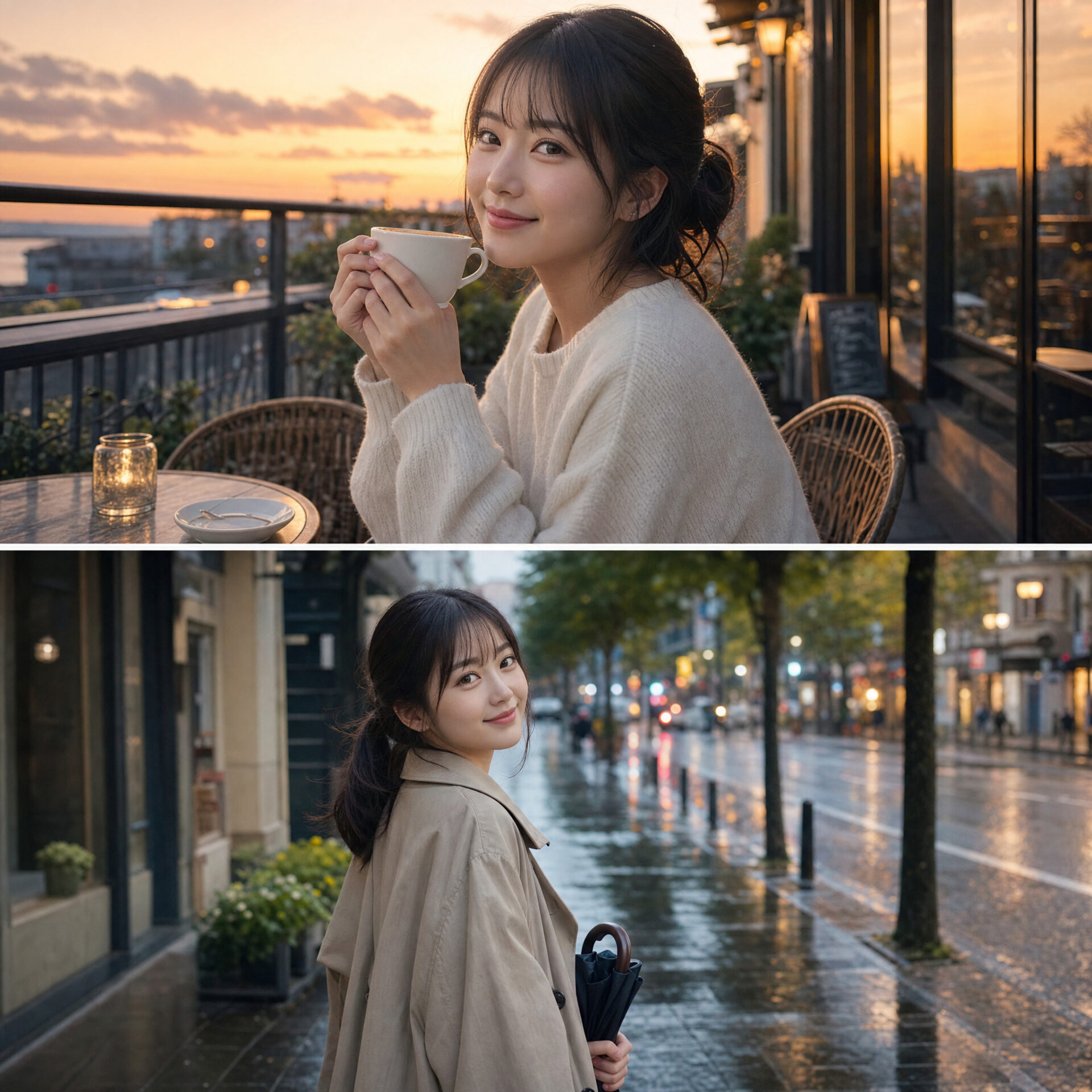 ①人物・キャラを固定するのプロンプトで生成した画像サンプル